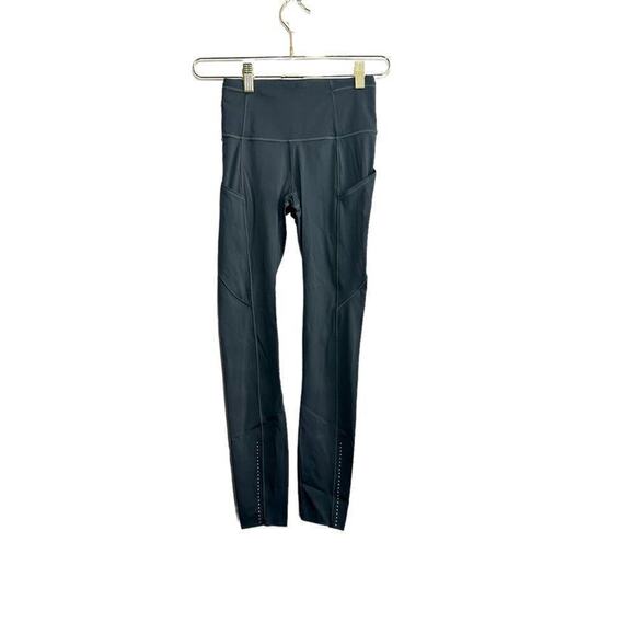 Lululemon Fast & Free 7/8 Tight II *Nulux 25" SZ 2 Melanite Activewear Yoga - Picture 1 of 8